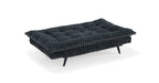 8363 Ophelia Dark grey corduroy click clack folding futon sofa bed lounge