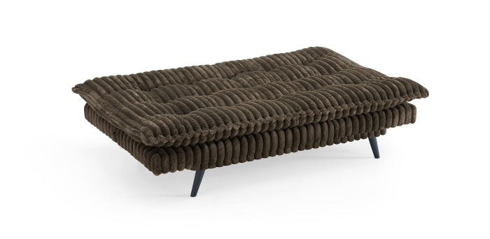 Ophelia 76" Dark Brown Corduroy Click Clack Folding Futon Sofa Bed Lounge - 8366