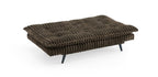 Ophelia 76" Dark Brown Corduroy Click Clack Folding Futon Sofa Bed Lounge - 8366
