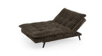 Ophelia 76" Dark Brown Corduroy Click Clack Folding Futon Sofa Bed Lounge - 8366