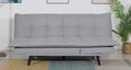 8370 Corrigan studio schaller Ophelia light gray fabric click clack folding futon sofa bed lounge