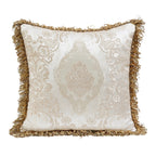 Regal Two-Tone Chenille & Faux Silk Traditional Sofa and Love Seat Set with Wood Trim – 8390-SL
