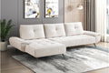 Homelegance 8400BEG-2LC2R 2 pc Pleasure beige chenille fabric sectional sofa set adjustable back rests
