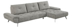 Homelegance Pleasure Dove Grey Chenille Sectional Sofa – 8400DVG-22LRC