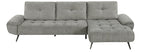 Homelegance Pleasure Dove Grey Chenille Sectional Sofa – 8400DVG-22LRC
