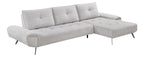 Homelegance Pleasure Light Grey Chenille Sectional Sofa – 8400LTG-22LRC