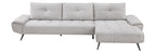 Homelegance Pleasure Light Grey Chenille Sectional Sofa – 8400LTG-22LRC