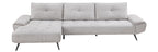 Homelegance Pleasure Light Grey Chenille Sectional Sofa – 8400LTG-2LC2R