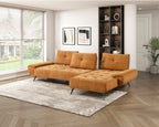 Homelegance Pleasure Orange Chenille Sectional Sofa – 8400RNG-22LRC