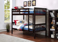 Marylynn Espresso Wood Twin over Twin Bunk Bed Set – 8434-ESP