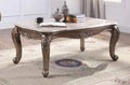 Acme 84865 Astoria grand jacqueline jayceon champagne finish wood marble top coffee table