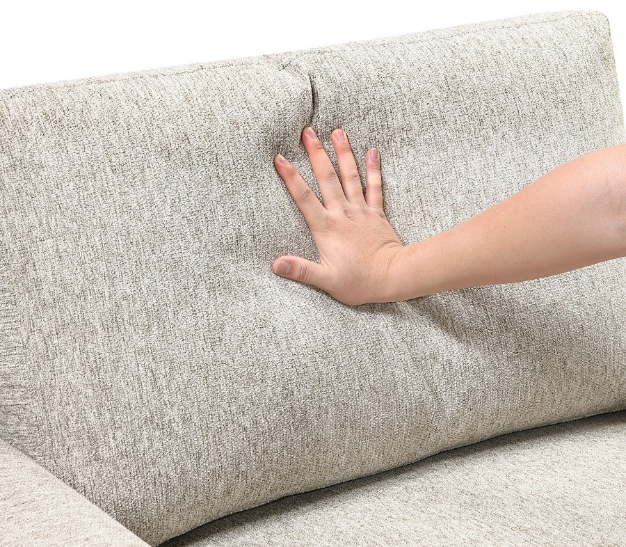 Homelegance 8548-3VC2ACLA  2 pc Isla light textured microfiber reversible chaise 110" modular sectional sofa with storage chaise pop up sleep area