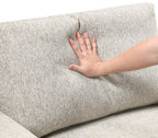 Homelegance 8548-3VC2ACLA  2 pc Isla light textured microfiber reversible chaise 110" modular sectional sofa with storage chaise pop up sleep area