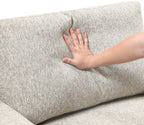 Homelegance 8548-42VC2AA  3 pc Isla light textured microfiber reversible 143" modular sectional double storage chaise