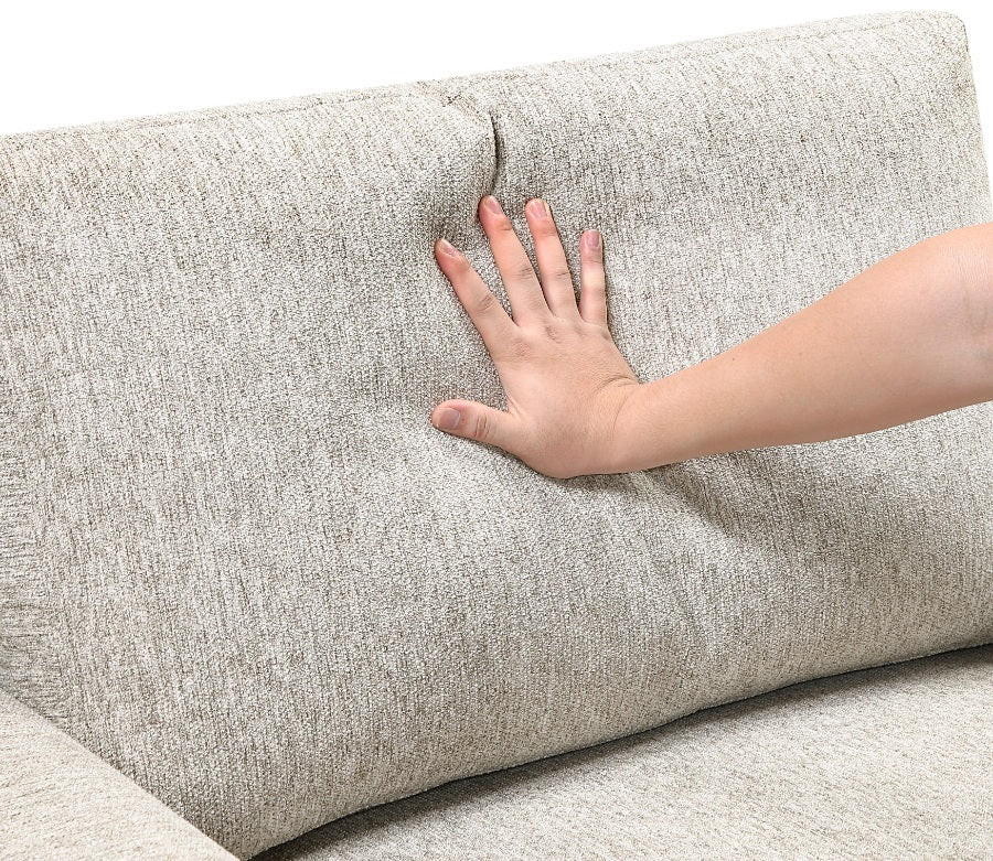 Homelegance 8548-6VC2ACR2ACLACA  5 pc Isla light textured microfiber reversible 140" modular sectional  storage chaise pop up sleep area