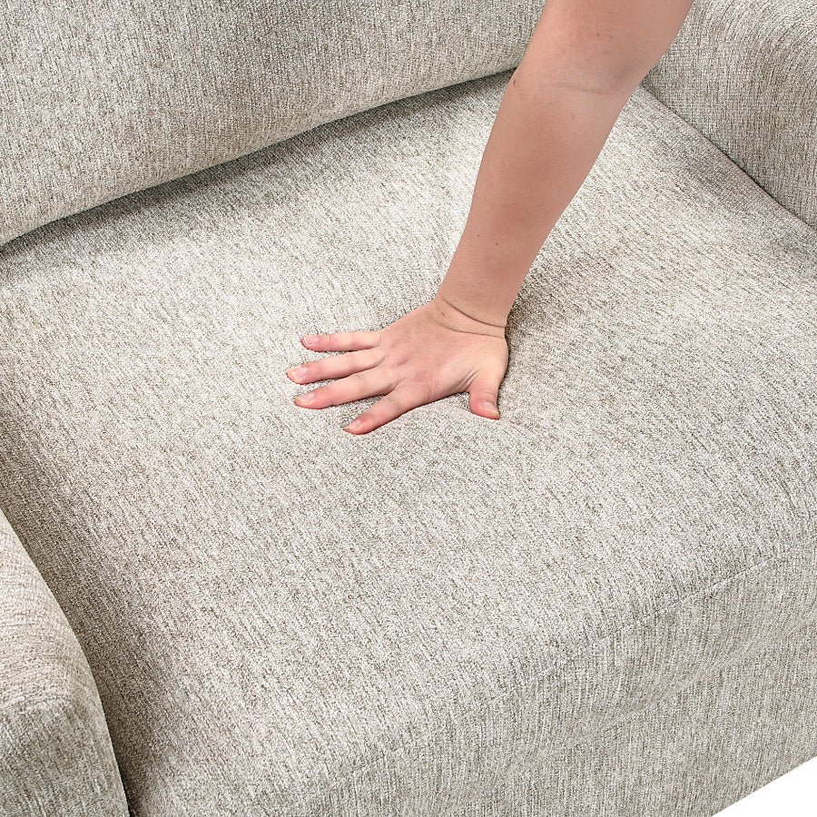 Homelegance 8548-5VC2ACR2ACLA  4 pc Isla light textured microfiber reversible 140" modular sectional storage chaise pop up sleep area