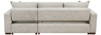 Isla Light Textured Microfiber 2-Piece Reversible Modular Sectional Sofa with Storage Chaise – 8548-3VC2AA