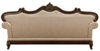 Homelegance 8570-SL 2 pc Balthasar two tone chenille and faux silk fabric traditional sofa and love seat set with wood trim
