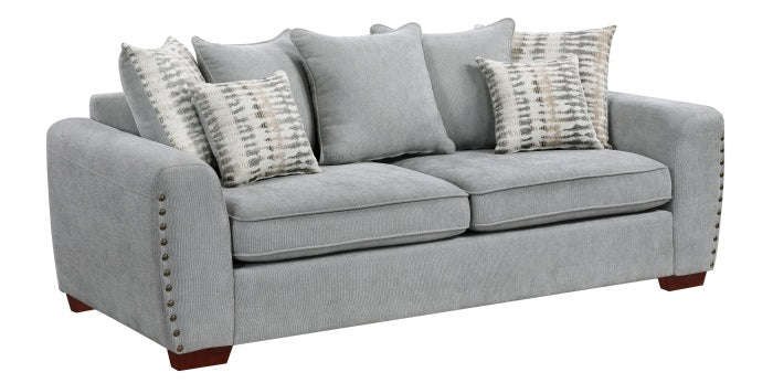 Silverthorne Grey Chenille Sofa & Love Seat Set – 8579GY-SL