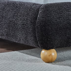 Black Glitter Fabric Tufted Queen Low Rise Platform Bed – 8646-Q