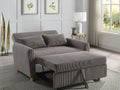 89335 Justine brown corduroy fabric 54" pop up sleep area sofa sleeper