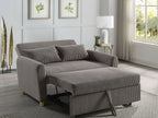 89335 Justine brown corduroy fabric 54" pop up sleep area sofa sleeper