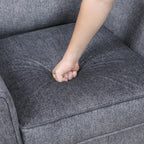Tristan Grey Fabric Sofa & Love Seat Set – 9733DGY-SL