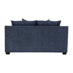 Homelegance 9008BUE-2PC 2 pc Maritime blue chenille textured fabric sofa and love seat set