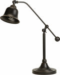 Coaster 901186 Dark bronze metal transitional style desk lamp with bell shaped shade