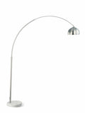 Coaster 901199 Chrome finish contemporary style arc lamp with a brushed silver finish marble base