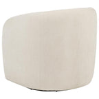 Coaster 902473  Gerley beige chenille fabric round swivel barrel back accent chair