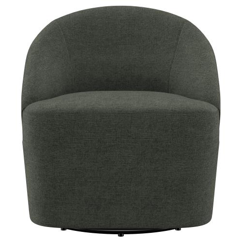 Coaster 903075  Leon hunter green fabric seating swivel accent chair
