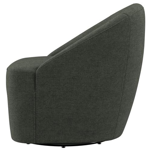 Coaster 903075  Leon hunter green fabric seating swivel accent chair