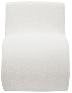 Coaster 903154  Ronea cream boucle fabric modern accent chair curved shaped frame