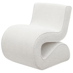 Coaster 903154  Ronea cream boucle fabric modern accent chair curved shaped frame