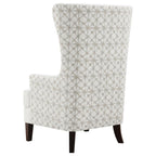 Coaster 904066 Wildon home ashleigh latte fabric high back wing chair nail head accents
