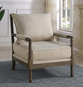 Coaster 905362 Rosecliff heights dubois natural twisted wood and oatmeal fabric accent chair