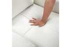 Homelegance 9126BEG-SL 2 pc Brera beige chenille fabric sofa and love seat set with tufted seat cushions