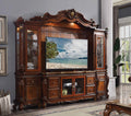 Acme 91520 4 pc Astoria grand roza picardy cherry oak finish wood entertainment center wall unit