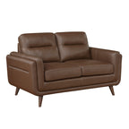 Brown Top Grain Leather Sofa and Loveseat Set – 9169NBR-SL