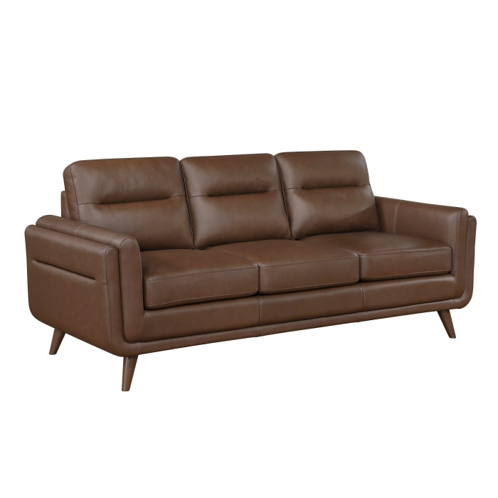 Brown Top Grain Leather Sofa and Loveseat Set – 9169NBR-SL