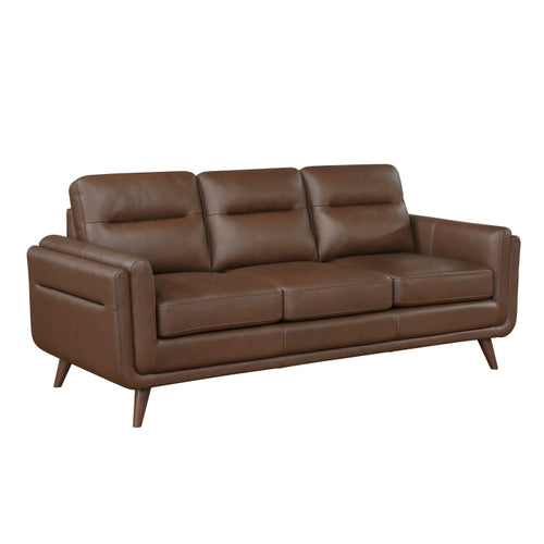 Brown Top Grain Leather Sofa and Loveseat Set – 9169NBR-SL