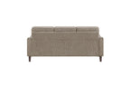 Homelegance Linden Brown Chenille Sofa and Love Seat Set with Rounded Arms – 9180BRW-2PC