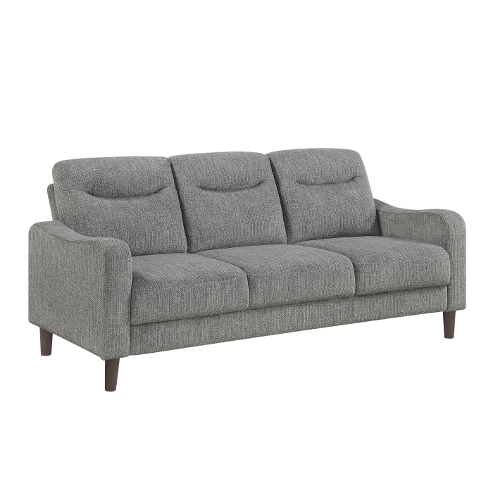 CM6156 3 pc skyler ivory fabric sectional sofa with nail head trim