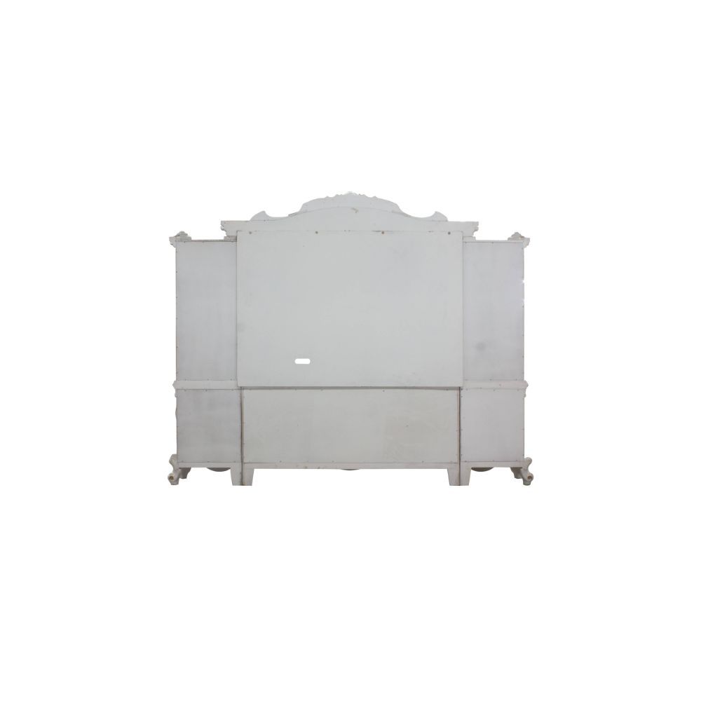 Acme 91815 4 pc Astoria grand roza picardy antique pearl finish wood entertainment center wall unit