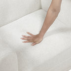 Nimbus Beige Chenille Sofa and Love Seat Set with Rounded Arms – 9188NBE-2PC