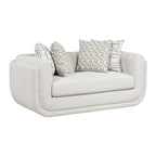 Nimbus Beige Chenille Sofa and Love Seat Set with Rounded Arms – 9188NBE-2PC