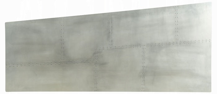 Acme 92025 Brayden studio wesley brancaster aluminum metal frame with riveted design executive desk