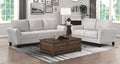 Homelegance 9209SN-2PC  2 pc Orren ellis sand colored textured fabric sofa and love seat set curved arms