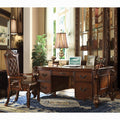 Acme 92125 Vendome cherry finish wood detailed carvings ornate office desk